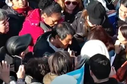 El padre de Loan organizó una marcha en el Obelisco