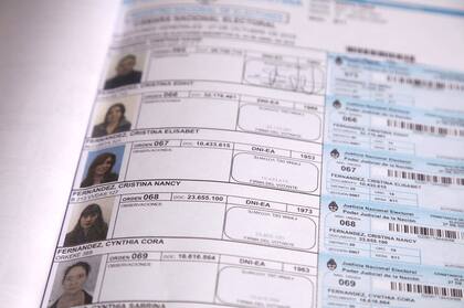 El padrón de Cristina Kirchner