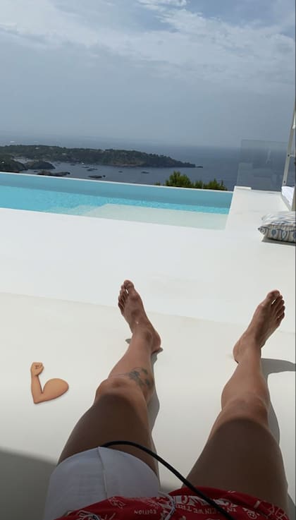 El paisaje de Paulo Dybala en sus vacaciones. 