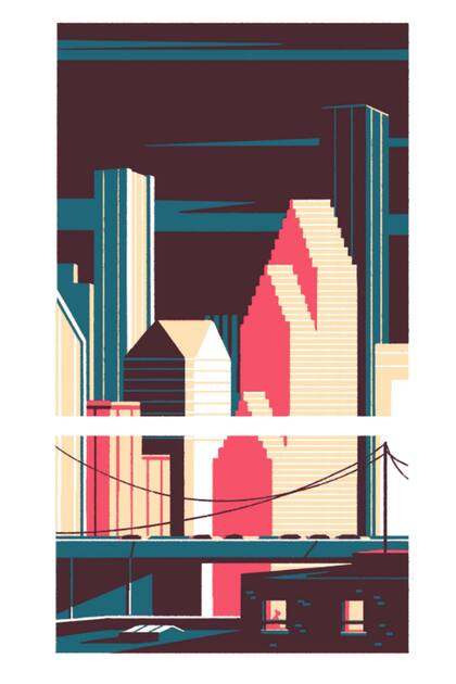 El paisaje que ve el protagonista en una de las escenas de "A través"