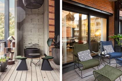 El paisajismo de Mile Bueno y las poltronas tejidas en cordón náutico de Frags Collection, una nueva aparición de piezas de diseño fuera de serie.