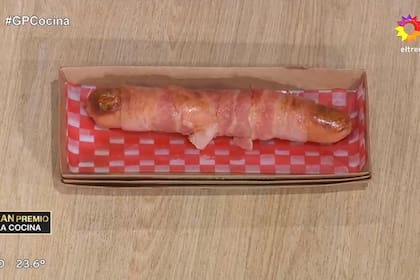 El pancho que le tocó evaluar a Petersen no tenía pan ni toppings