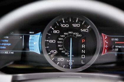 El panel de control Ford MyTouch, que incorpora la sincronización con diversos dispositivos móviles, durante la feria CES de Las Vegas