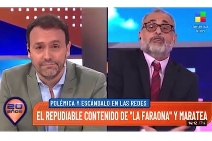 Este miércoles, el panelista y el conductor se cruzaron en vivo en Intrusos