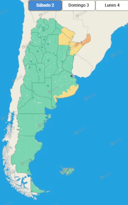 El panorama climático en el país según el SMN