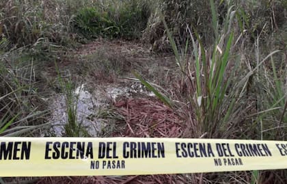 El pantano donde la policía local logró dar con el joven había sido rastrillado previamente sin éxito