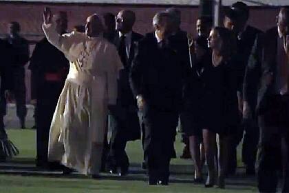 El papa Francisco arribó al Palacio de Guanabara