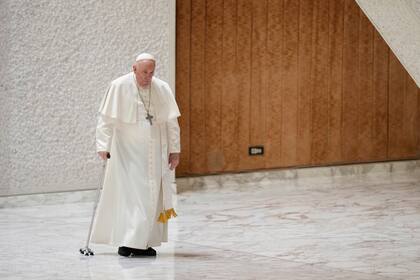 El papa Francisco durante una entrevista con The Associated Press en el Vaticano