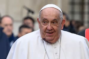 El Papa Francisco en la Plaza de España de Roma para la oración a la Inmaculada Concepción, el 8 de diciembre de 2024