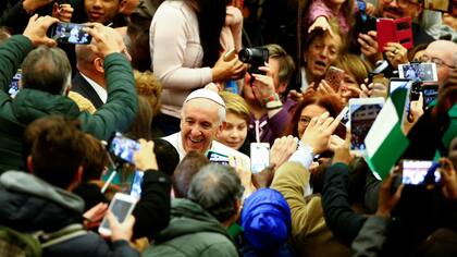 El papa Francisco, en su última audiencia general con 79 años