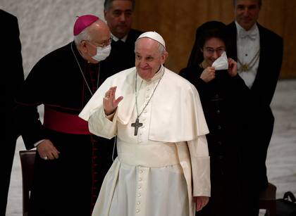 El Papa Francisco, esta semana, durante audiencias navideñas