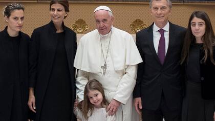 El papa Francisco recibió al presidente Mauricio Macri y a su familia