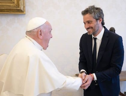 El Papa Francisco recibió, el jueves, al ex canciller Santiago Cafiero.
