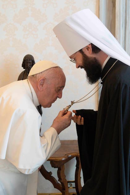 El papa Francisco recibió hoy en el Vaticano al Metropolita Antonij de Volokolamsk, número dos y representante del Patriarca de la Iglesia Ortodoxa Rusa, Kirill