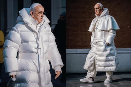 El papa Francisco según Midjourney, una herramienta de inteligencia artificial generativa; la imagen se hizo viral en marzo de 2023