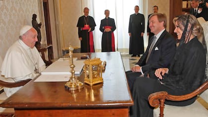La visita de los monarcas de Países Bajos al Papa en 2017