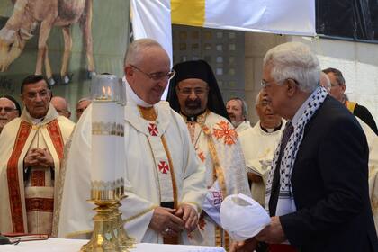El Papa se mostró cálido con Abbas, ayer, en Belén