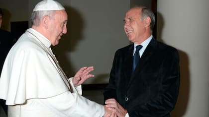 El Papa y Lorenzetti, en una anterior visita del presidente de la Corte a Francisco