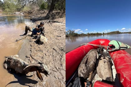 El paraje rural Sol de Mayo quedó aislado por las crecidas (Foto: Gentileza Fernando Pieroni)