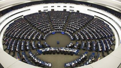 El Parlamento Europeo hoy, durante la votación