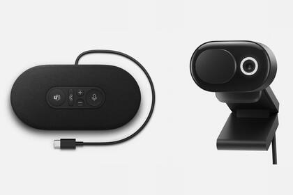 El parlante USB-C y la webcam de Microsoft