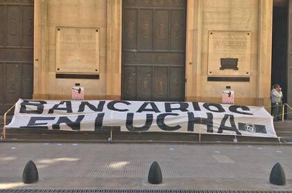 El paro en la zona bancaria de la city porteña