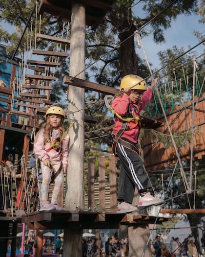 El parque aéreo es uno de los puntos que más convoca.