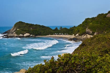 El parque natural colombiano Tayrona es uno de los destinos turísticos más importantes de Colombia