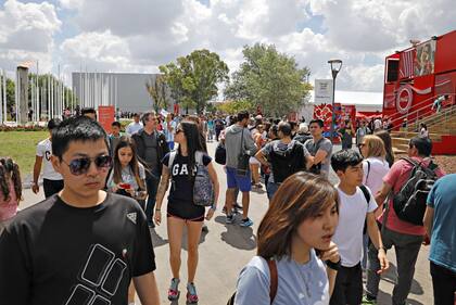 El parque olímpico estuvo colmado de público