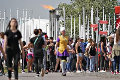 El parque olímpico estuvo colmado de público