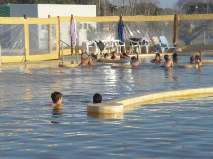 El parque Termas del Salado, con aguas curativas especialmente recomendada para las articulaciones y la psoriasis