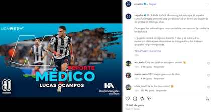 El parte médico del Monterrey