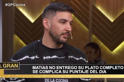 El cocinero no pudo cumplir los 50 minutos establecidos para presentar su preparación