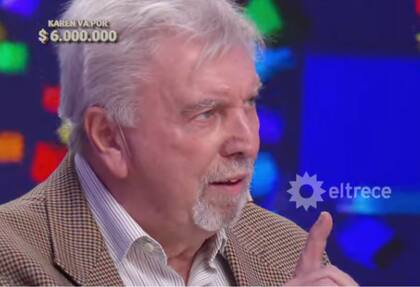 El participante sorprendió a Guido Kaczka con un particular pedido en Los 8 escalones (Foto: captura eltrece)