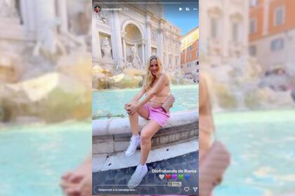 El particular detalle en la imagen de Luisana (Foto Instagram @luisanalopilato)