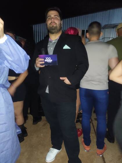 El particular homenaje que le hizo un fanático a Darío Barassi para Halloween (Crédito: Twitter/@Gabi_Sanchez_Ch)