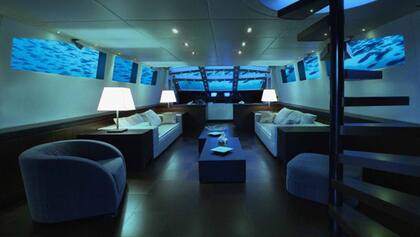 El particular lounge del submarino