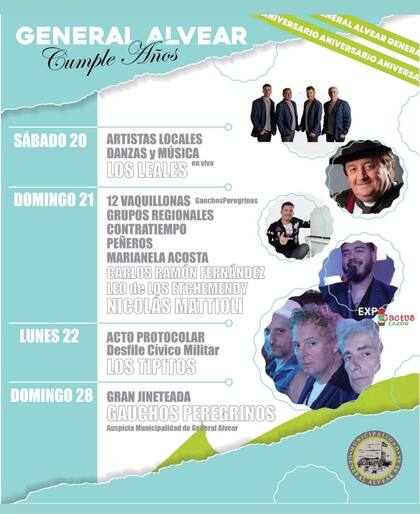 El partido General Alvear realiza festejos por el aniversario fundacional n° 155