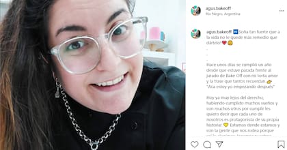 El pasado 17 de mayo, Agustina Fontenla de Bake Off compartió un mensaje inspirador en sus redes sociales; poco después fue hospitalizada