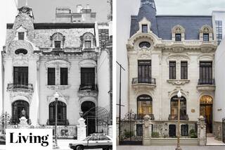 El antes y después de la remodelación de esta mansión en Avenida Alvear