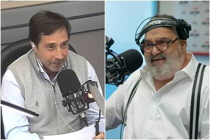 El pase entre Eduardo Feinmann y Jorge Lanata en Radio Mitre (Foto: Archivo)