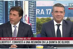 El pase entre Pablo Rossi y Eduardo Feinmann
