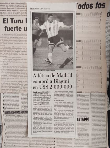El pase millonario de Leonardo Biagini al Atlético Madrid