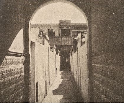 El pasillo de circulación del conventillo