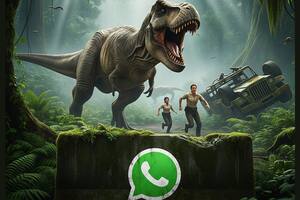 Así se puede activar el “modo Jurassic World” de WhatsApp