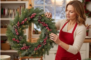 El paso a paso más económico para hacer tu propia corona navideña