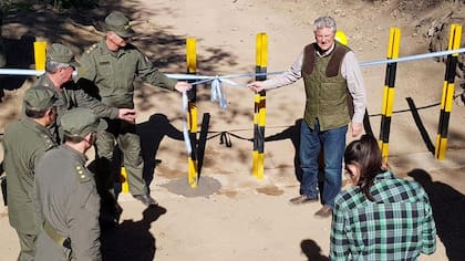 El paso de frontera "Los Chorros" que conecta la ciudad salteña de Salvador Mazza con San José de Pocitos en Bolivia