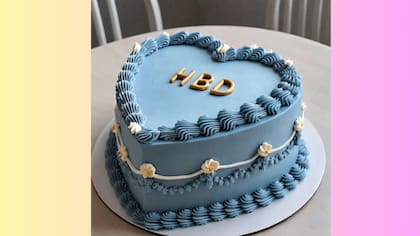 El pastel original que Alice envío a la panadera