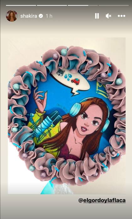 El pastel que el programa El Gordo y la Flaca le regaló a Shakira