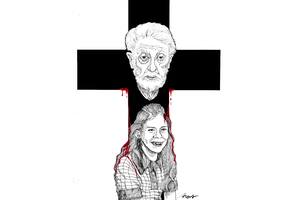 El pastor David Zadstra y Gretchel Harrington, la niña de 8 años a la que asesinó en 1975